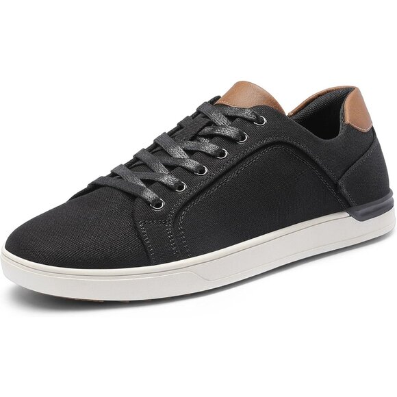 Bruno Marc Men's Black Stylish Sneakers Canvas  Casual Comfort Walking Shoes - Picture 1 of 9